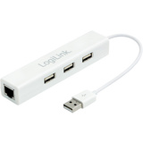 LogiLink adaptateur USB 2.0 vers Fast Ethernet, blanc