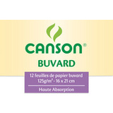 CANSON Buvard, 160 x 210 mm, 125 g/m2, blanc