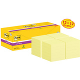 Post-it bloc-note Super sticky Notes, 76 x 76 mm, 12 + 12