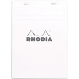 RHODIA bloc agraf No. 16, format A5, quadrill 5x5, blanc