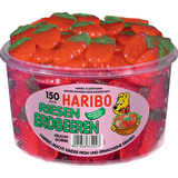 HARIBO bonbon glifi aux fruits fraises GANTES, 150 pcs