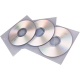 proOFFICE pochette pour CD/DVD, pour 1 CD/DVD, transparent