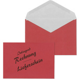 MAILmedia briefumschlag C6 "Lieferschein/Rechnung", rot
