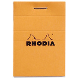 RHODIA bloc agraf No. 10, format A8, quadrill 5x5, orange