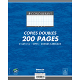 CONQUERANT sept Copies doubles, A4, Seys, 200 pages