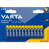 VARTA pile alcaline longlife Power, micro (AAA), pack co