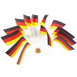 PAPSTAR drapeaux avec tige "Germany", noir/rouge/jaune