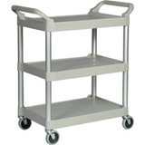 Rubbermaid chariot utilitaire, 3 tages, platine