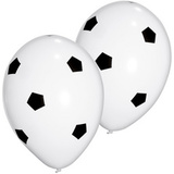 PAPSTAR ballon de baudruche "Soccer", noir/blanc