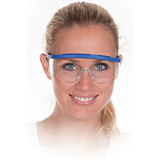 HYGOSTAR lunettes de protection BLEU, verres transparents