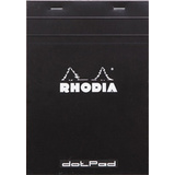 RHODIA bloc-notes agraf "dotPad", A5, pointill, noir