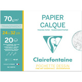 Clairefontaine papier calque, 240 x 320 mm, 70 g/m2