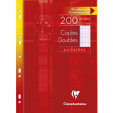 Clairefontaine copies doubles perfores, A4, sys
