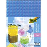 folia film 3D, paisseur: 150 microns, 230 x 330 mm, assorti