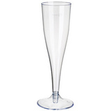 STARPAK Flte  champagne en plastique, 0,1 l, transparent