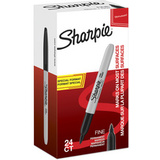 Sharpie marqueur permanent FINE, value pack, noir