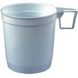 STARPAK tasse de caf en plastique, 0,25 l, blanc, 40 pices