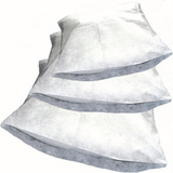 HYGOSTAR taie d'oreiller jetable SLEEPY, pp non tiss, blanc