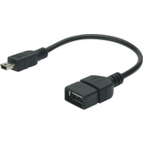 DIGITUS Cble adaptateur USB 2.0, mini USB-B - USB-A, 0,2 m