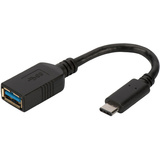 DIGITUS Cble adaptateur USB 3.0, usb-c - USB-A, 0,15 m