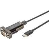 DIGITUS adaptateur USB 2.0, usb-c - RS232, noir