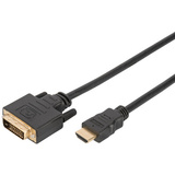 DIGITUS Câble d'adaptateur HDMI, hdmi-a - DVI, 2,0 m, noir