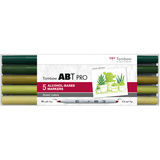 Tombow marqueur ABT PRO,  base d'alcool, kit Green Colors