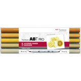 Tombow marqueur ABT PRO,  base d'alcool, kit Yellow Colors