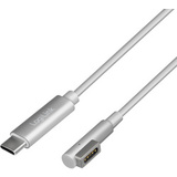 LogiLink Câble de chargement usb-c - apple MagSafe, argent