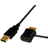 LogiLink Câble adaptateur d'alimentation HDMI, noir