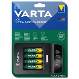VARTA chargeur LCD ultra Fast Charger+, avec 4x piles Mignon