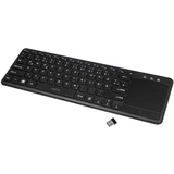 LogiLink tastatur mit Touchpad, kabellos, schwarz