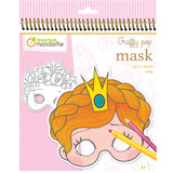 avenue mandarine Carnet de coloriage graffy Pop mask "Girl"
