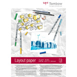 Tombow bloc Layout, A4, uni, 75 g/m2, blanc