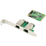 DIGITUS carte rseau mini PCI express Dual gigabit Ethernet
