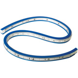WESTCOTT gabarit de courbe flexible, longueur : 400 mm (16")