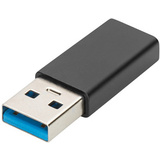DIGITUS adaptateur USB Type-C, usb A - USB-C, noir