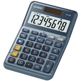 CASIO calculatrice de bureau MS-80E, 8 chiffres, argent