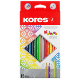 Kores crayon de couleur "Kolores Style", tui carton de 26