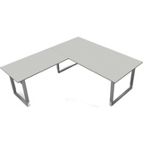 kerkmann table de confrence form 5, (L)2.000 mm, gris clair