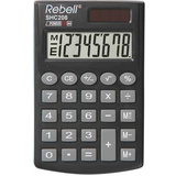 Rebell calculatrice de poche SHC 208, noir