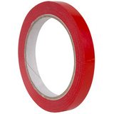 APLI ruban adhsif d'emballage, 12 mm x 66 m, rouge