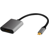 LogiLink Cble adaptateur USB-C - Displayport, noir/gris