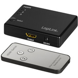 LogiLink commutateur Full hd Small HDMI, 3 ports, noir