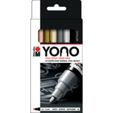 Marabu feutre acrylique "YONO", 1,5 - 3,0 mm, set de 4 METAL