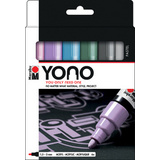 Marabu feutre acrylique "YONO", 1,5-3,0 mm, set de 6 PASTEL