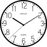 UNiLUX horloge murale/horloge  quartz NESSY, noir