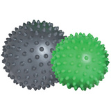 SCHILDKRT set de balles de massage  picots, gris / vert