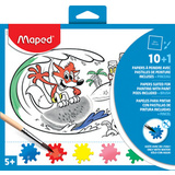 Maped papier  peindre all-in-one, 200 x 200 mm, 10 feuilles