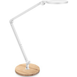 CEP lampe de bureau LED giant Silva, chne/blanc